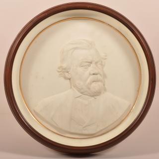 Appraisal: Plaster Relief Bust of a Gentleman Wall Plaque th Century