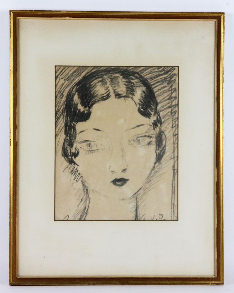 Appraisal: - Mid th C Dongen Woman Etching Kees van Dongen