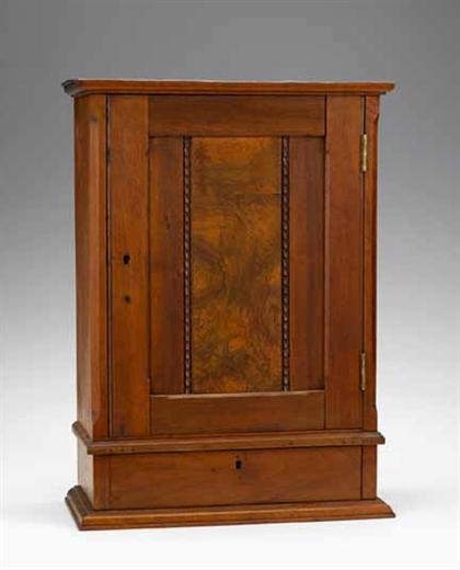 Appraisal: Walnut cabinet probably chester county pennsylvania early th century Rectangular