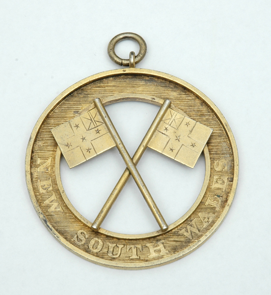 Appraisal: AN AUSTRALIAN SILVER GILT PENDANT Maker's mark Evan Jones New