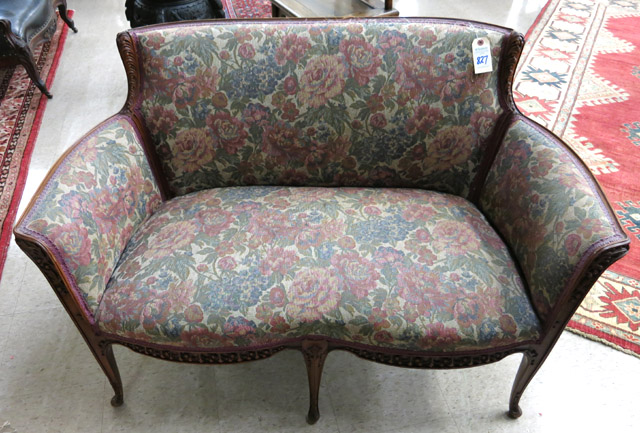 Appraisal: LOUIS XV STYLE SETTEE American second quarter of the th