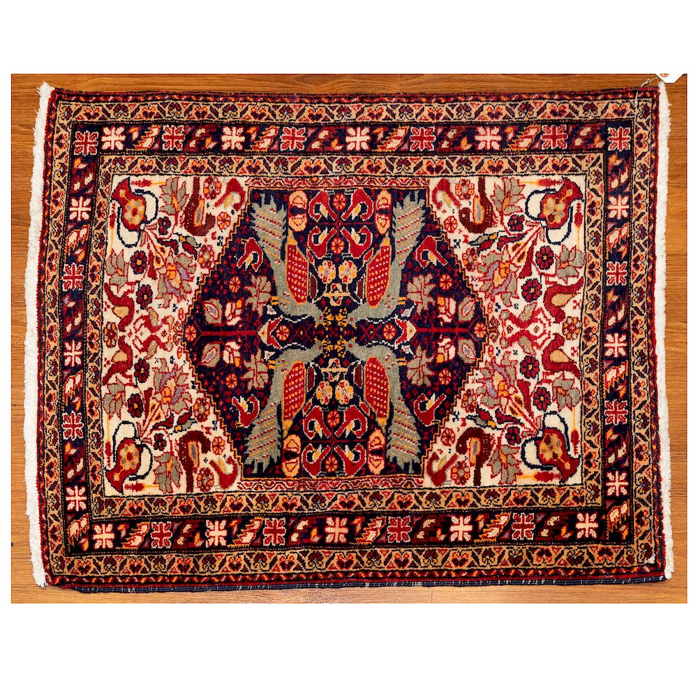 Appraisal: Kashgai Rug Iran x modern Condition Good condition Absence of