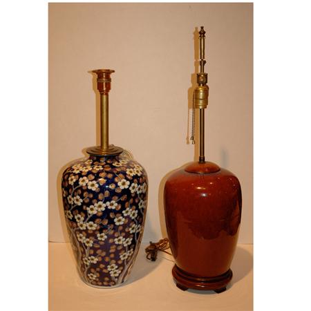 Appraisal: Two Chinese Porcelain Lamps Estimate -