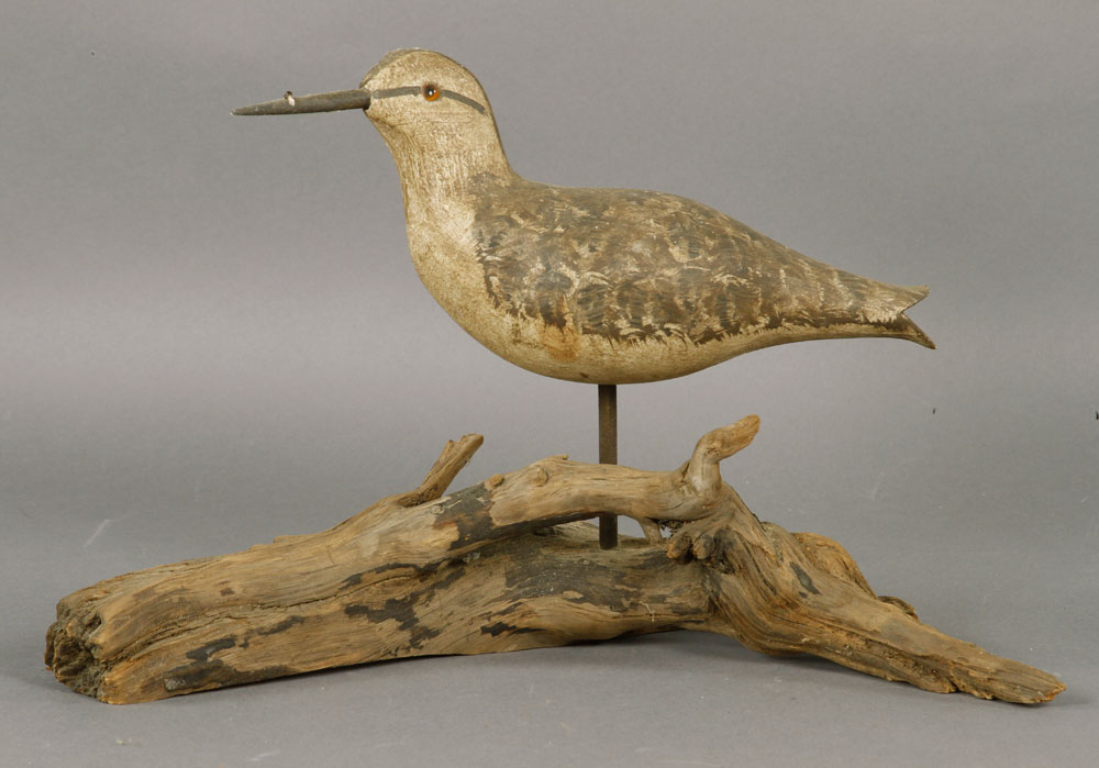 Appraisal: - Signed Carved Shorebird Decoy Shorebird decoy carved wood signed