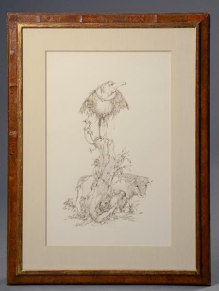 Appraisal: S Washburn Stan Washburn American - pen and ink drawing