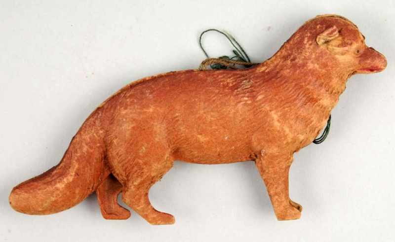 Appraisal: German Dresden Dog Ornament Description Three dimensional Condition Excellent Size