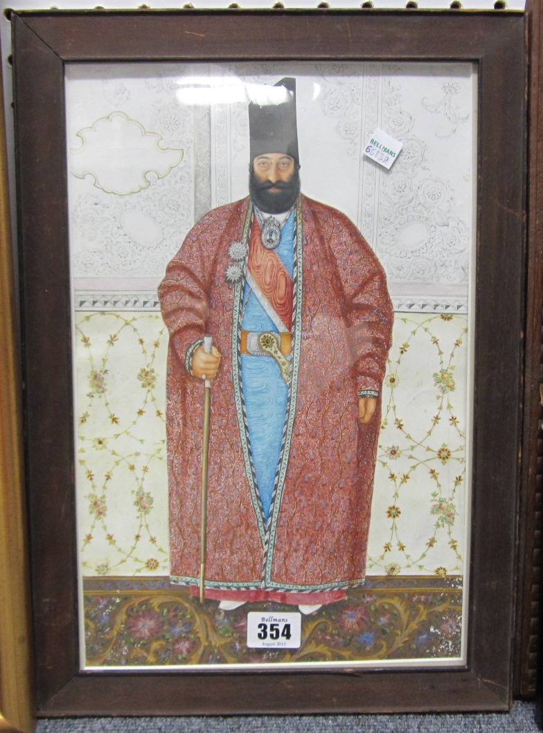 Appraisal: A portrait of a Qajar Official school of Abul Hasan