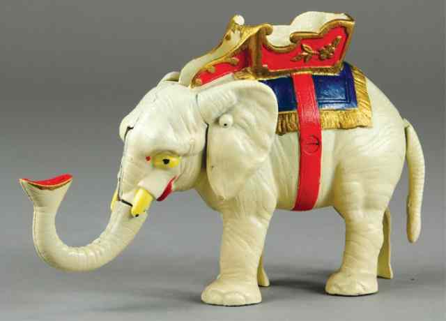 Appraisal: HUBLEY ELEPHANT MECHANICAL BANK White version appears to be found