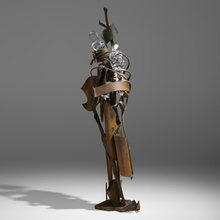 Appraisal: Albert Paley CONTRAPOSE USA forged and fabricated steel with a