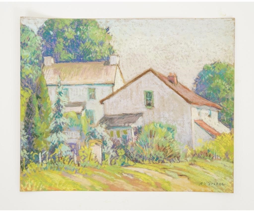 Appraisal: Albert Van Nesse Greene - PA unframed pastel Chester Springs