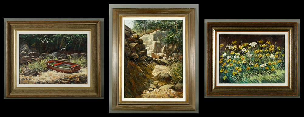 Appraisal: - Stoffa Rockport School Paintings Michael Stoffa - lot of