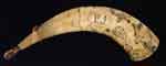 Appraisal: PENNSYLVANIA RIFLEMAN S TYPE SCRIMSHAWED POWDER HORN P J Yellow