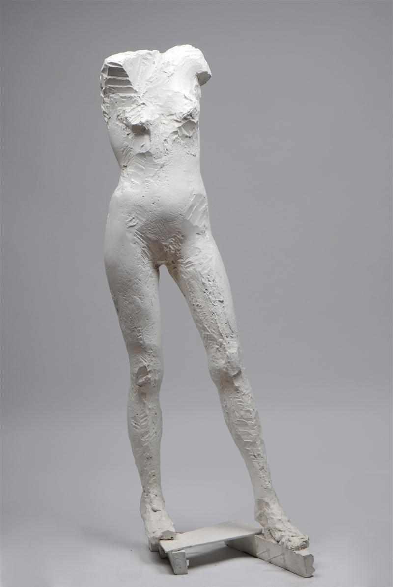 Appraisal: MANUEL NERI b STANDING FEMALE FIGURE Cast metal with white