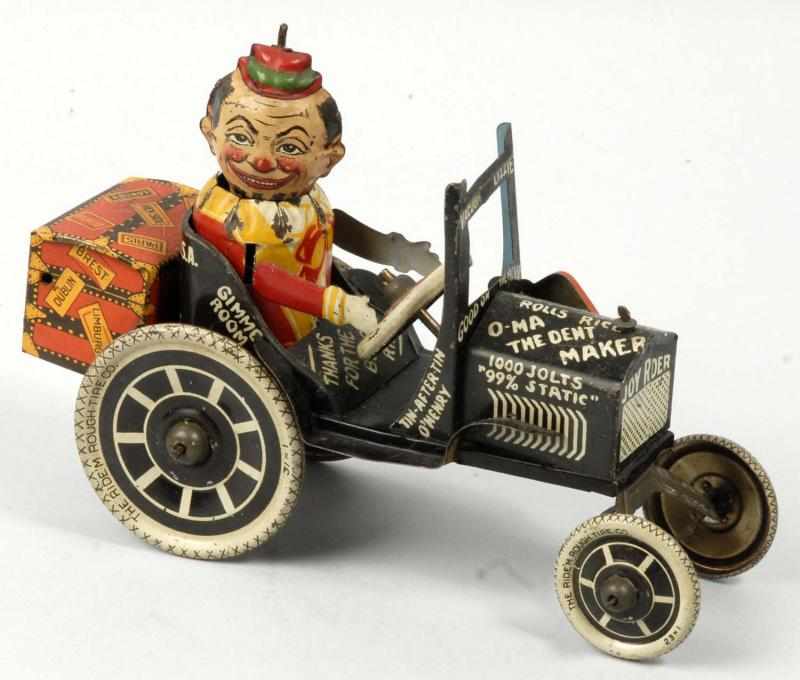 Appraisal: Tin Litho Marx Whoopee Car Wind-Up Toy Description Replaced suitcase