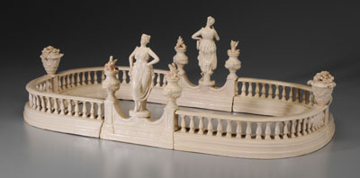 Appraisal: Creamware Centerpiece English late th early th century two female