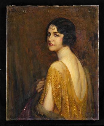 Appraisal: CARLE BLENNER - PORTRAIT OF A LADY Oil on canvas