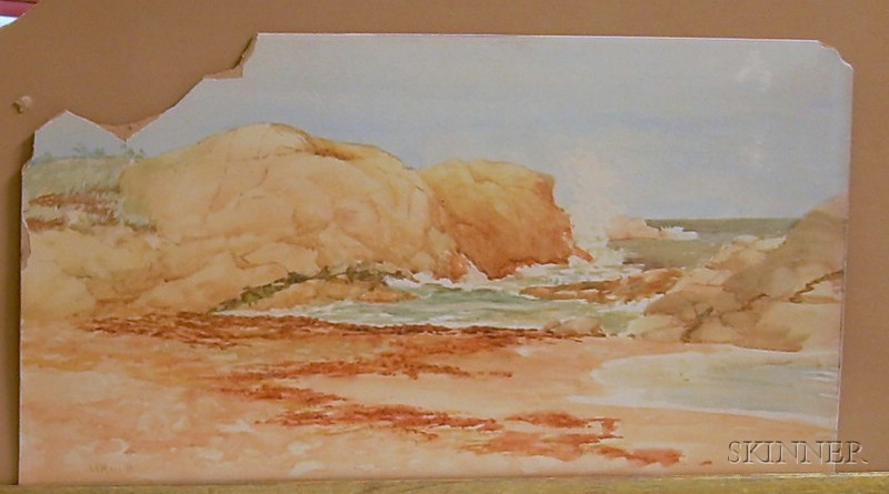 Appraisal: Louisa P Merritt American b Rocky Beach Signed LPMerritt l