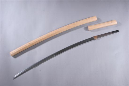 Appraisal: JAPANESE SWORD TACHI IN SHIRA-SAYA Koto period Blade in full