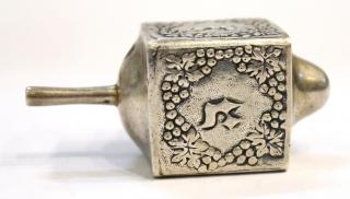 Appraisal: Vintage Sterling Dreidel Sterling silver the Judaica piece for Chanukah