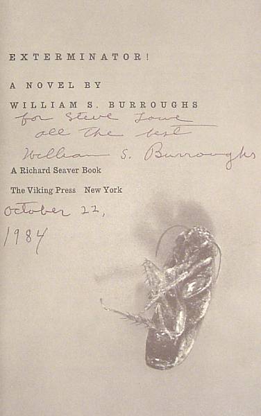 Appraisal: BURROUGHS WILLIAM S volumes all signed and most inscribed most