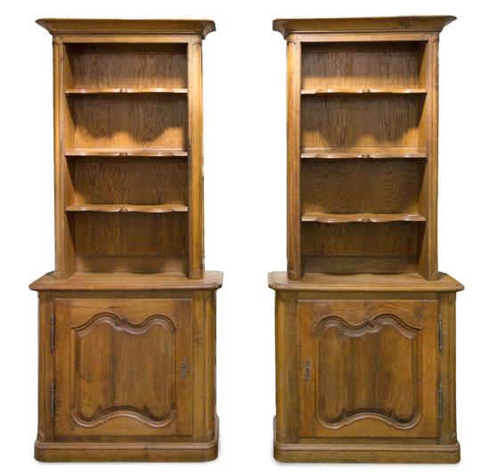 Appraisal: Sale Lot A Pair of French Provincial Style Book Cases