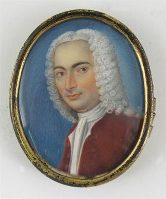 Appraisal: English School c - Portrait of a gentleman wearing a