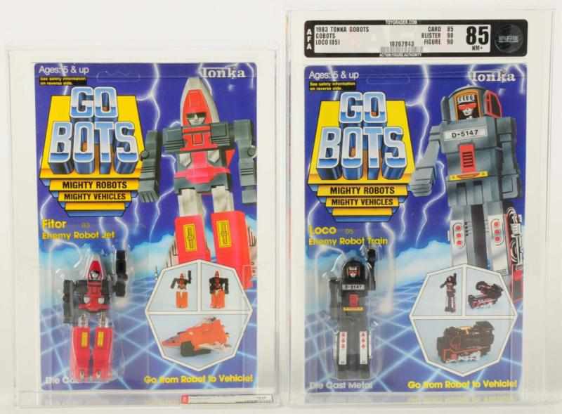 Appraisal: Lot of Tonka GoBots Includes Loco AFA and Fitor AFA