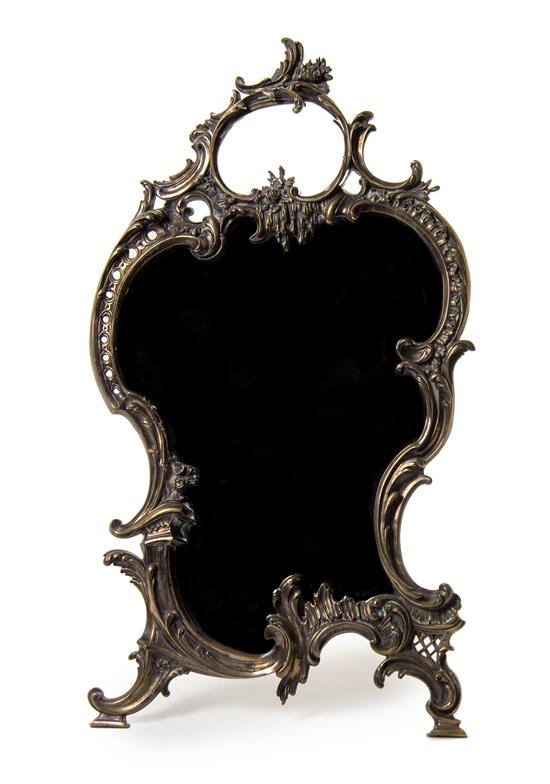 Appraisal: Sale Lot A Louis XV Style Silver-Plate Dressing Mirror Late