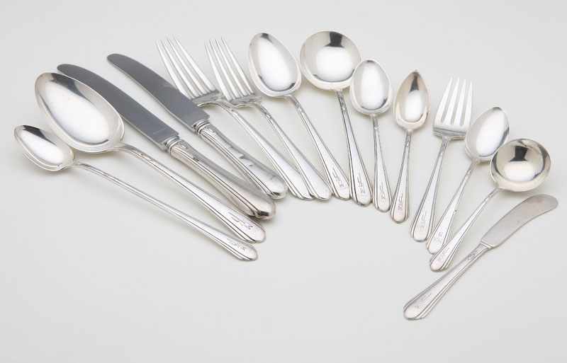 Appraisal: A Towle 'Lady Diana' sterling silver flatware service First half