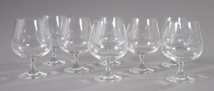 Appraisal: Good Set of Eight Blown Crystal Brandy Snifters second quarter