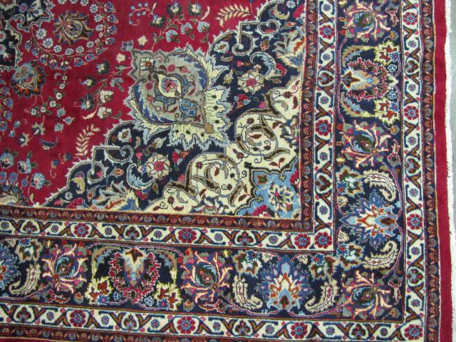 Appraisal: Semi-antique oriental rug Mashad design ' x '