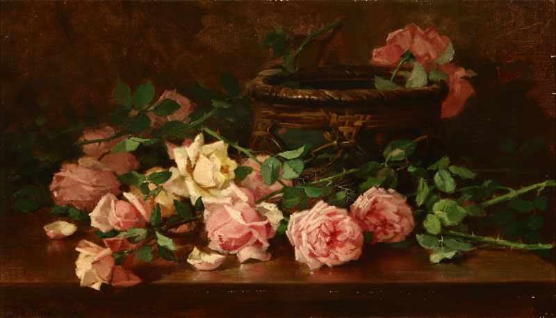 Appraisal: Edith White - Berkeley CA Still Life - Pink and