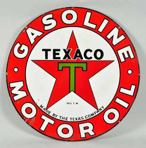 Appraisal: Porcelain -Sided Texaco Sign Description s to s Has seven