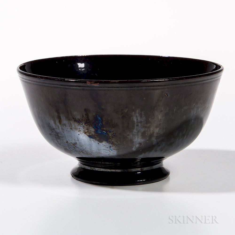 Appraisal: Mirror Black-glazed Bowl Mirror Black-glazed Bowl China Qing dynasty on