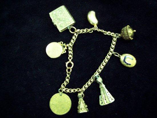 Appraisal: Additional LotA charm bracelet hung various ct and other charms