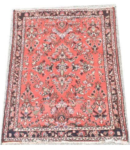 Appraisal: Hand-tied Persian rug approx ' l ' w Provenance From