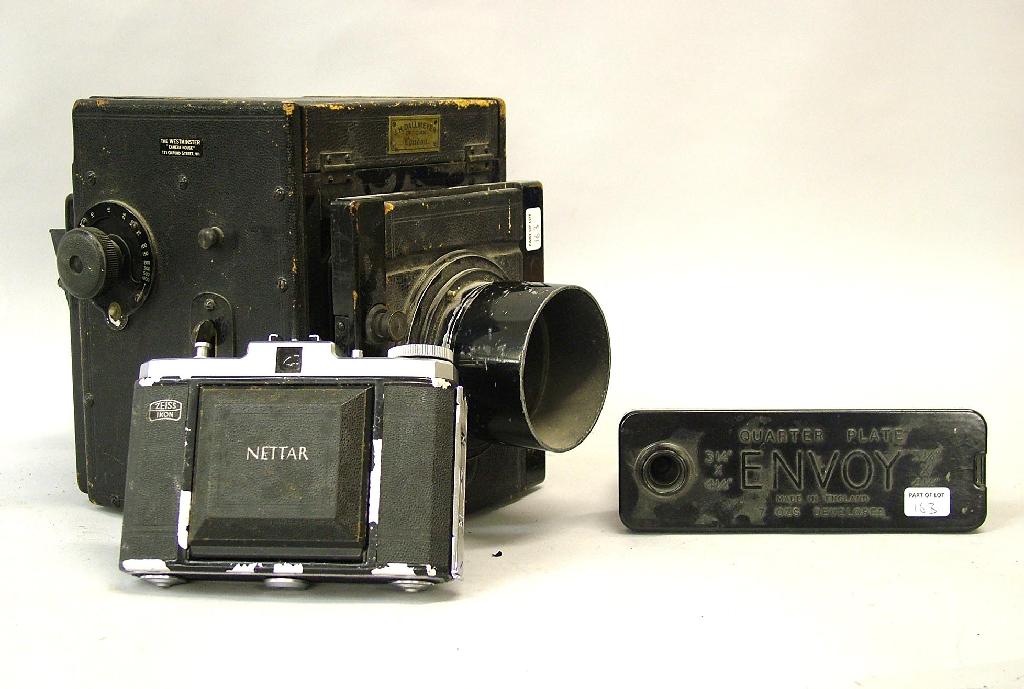 Appraisal: J H Dallmeyer quarter plate camera with Dallmeyer F F