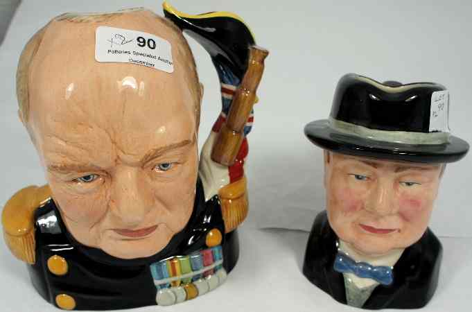 Appraisal: Bairstow Manor Character Jugs Winston Churchill to commemorate th D