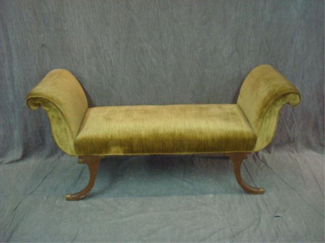 Appraisal: Neoclassical Style Upholstered Window Bench From a Bronxville NY home