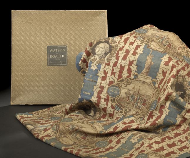 Appraisal: American Printed Chintz in Columbian Exposition pattern produced for the