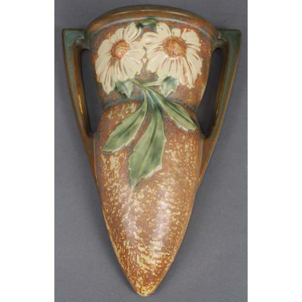 Appraisal: Roseville Dahlrose Art Pottery Wall Pocket