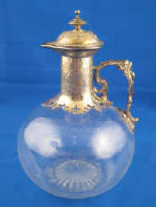 Appraisal: A Victorian silver mounted claret jug by Robert Hennell London