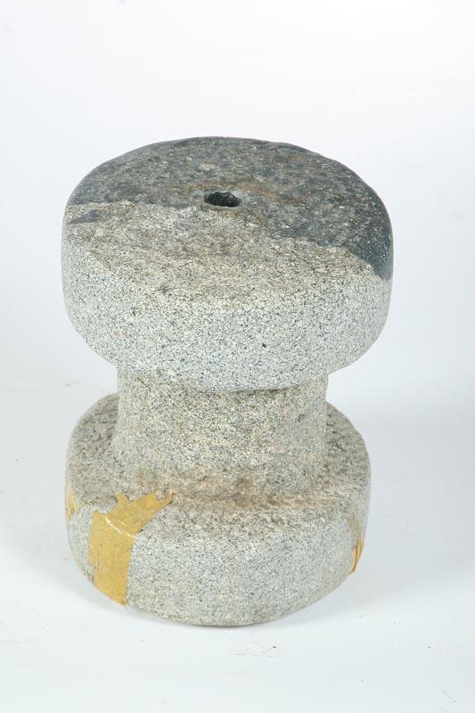 Appraisal: GRINDING WHEEL Asian late th-early th century granite White and