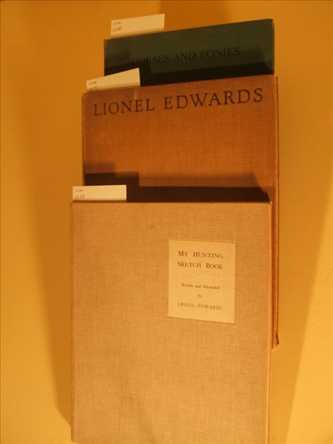 Appraisal: VINTAGE SPORTING BOOKS BY LIONEL EDWARDS Edwards Lionel Horses and