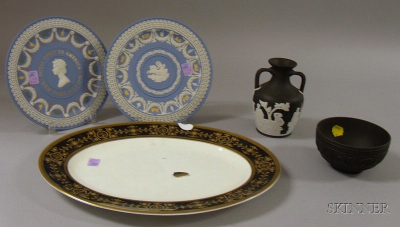 Appraisal: Five Assorted Wedgwood Items including four Jasperware items two light