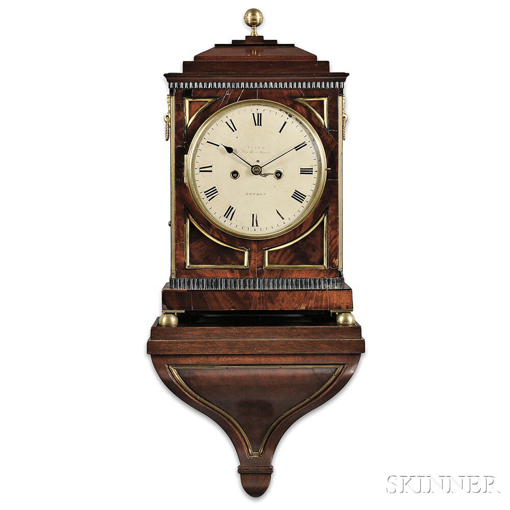 Appraisal: Charles Viner Mahogany Bracket Clock New Bond Street London c