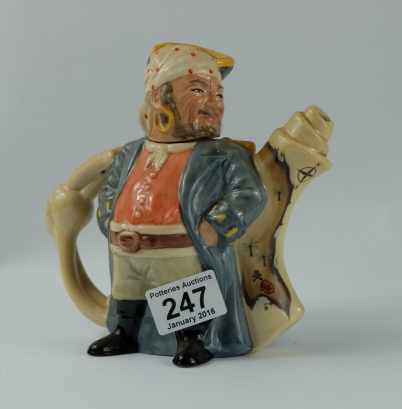 Appraisal: Royal Doulton Character Double Sided Teapot Pirate and Captain D