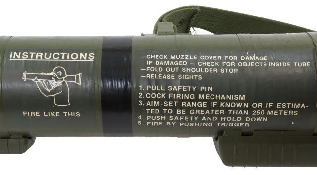 Appraisal: AT Anti-Tank mm caliber demilitarized fiberglass single use disposable weapon