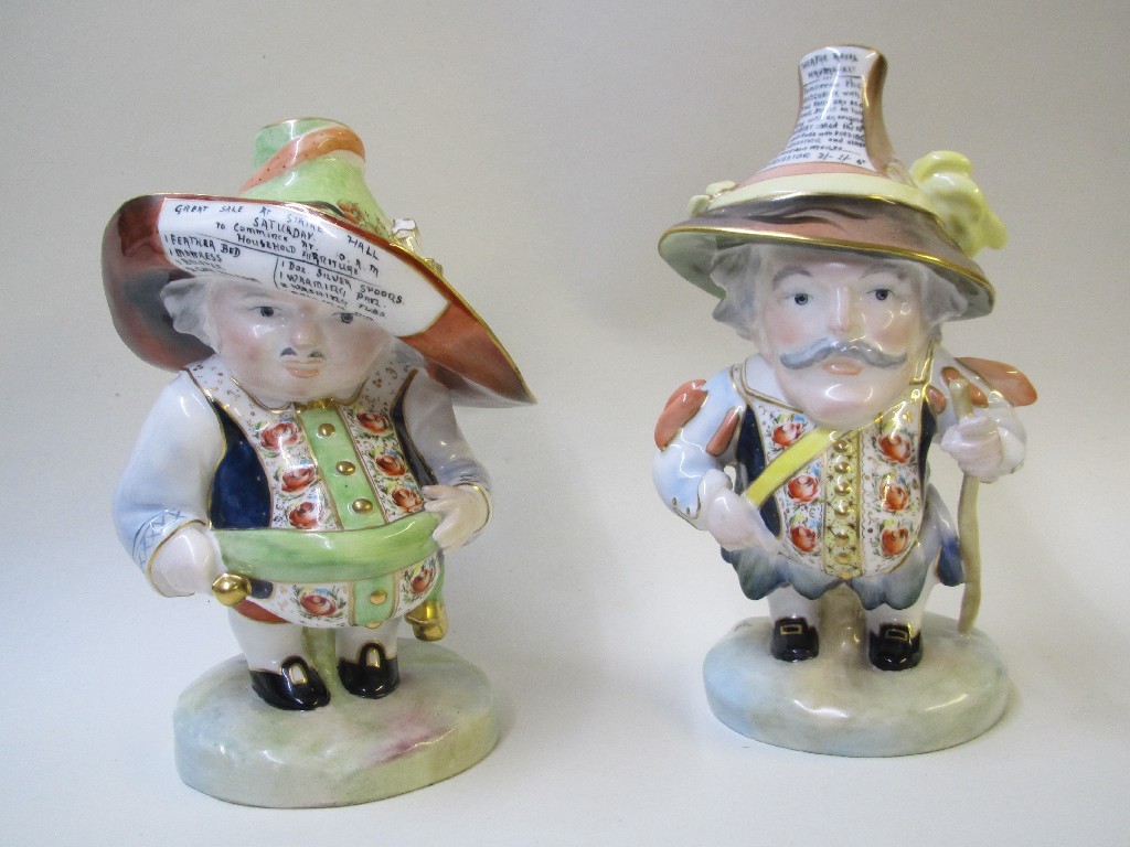 Appraisal: A reproduction pair of Samson House dwarf figures each with