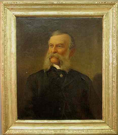 Appraisal: Brown Charles V American - oil on canvas portrait of